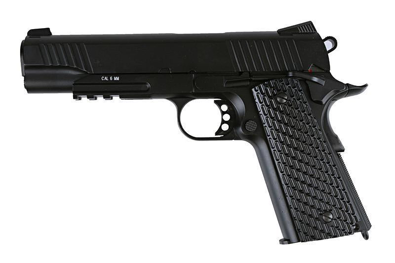 M1911 TAC CO2 GBB-pistooli, täysmetallinen - musta