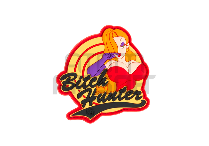 "Bitch Hunter" PVC velcromerkki
