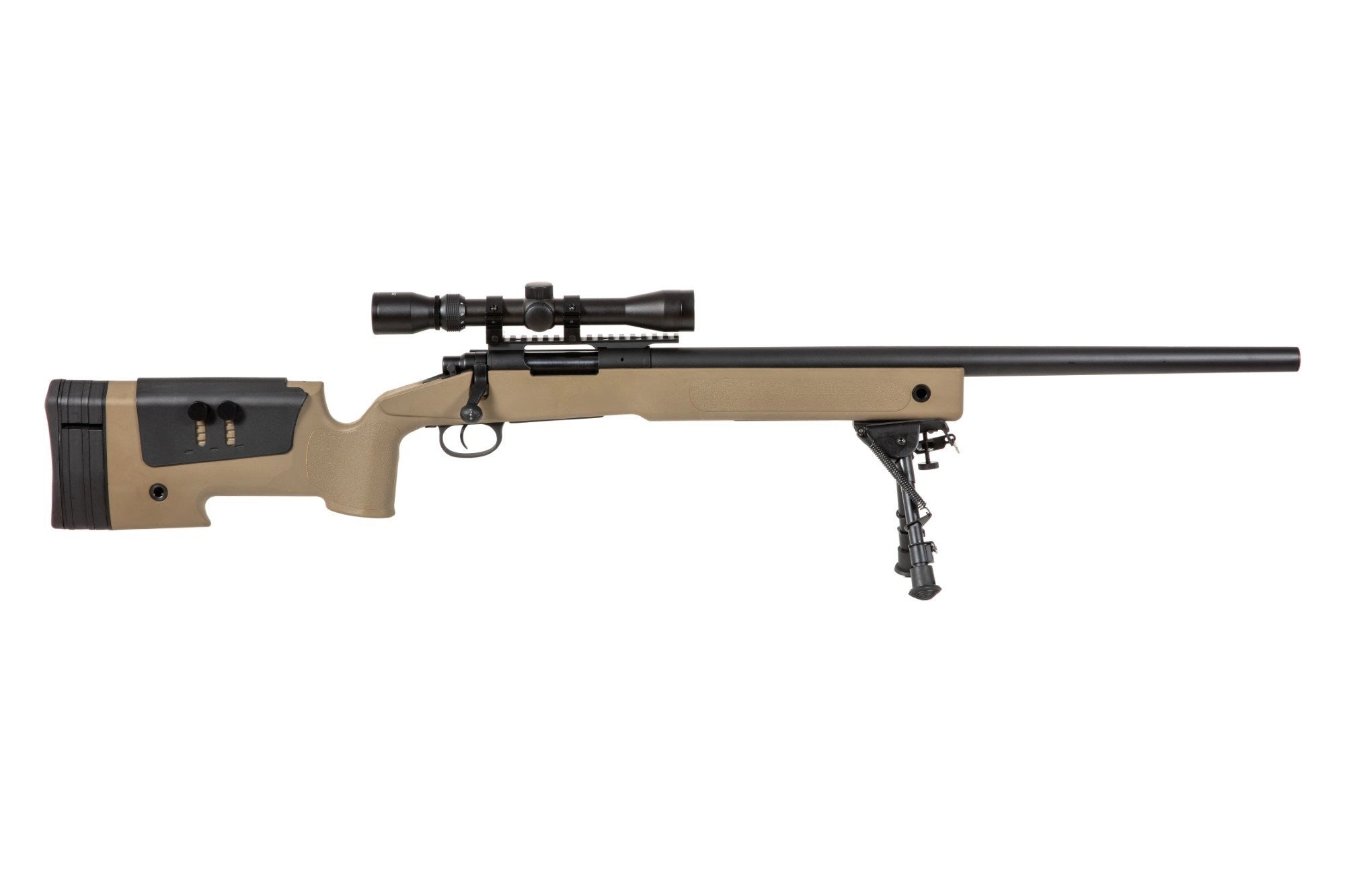 Specna Arms SA-S02 CORE™ Sniper Rifle Replica with Scope and Bipod - Tan