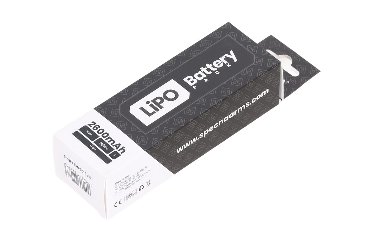 Specna Arms LiPo Battery 7,4V 2600mAh 20/40C 2 pieces - Small Tamiya