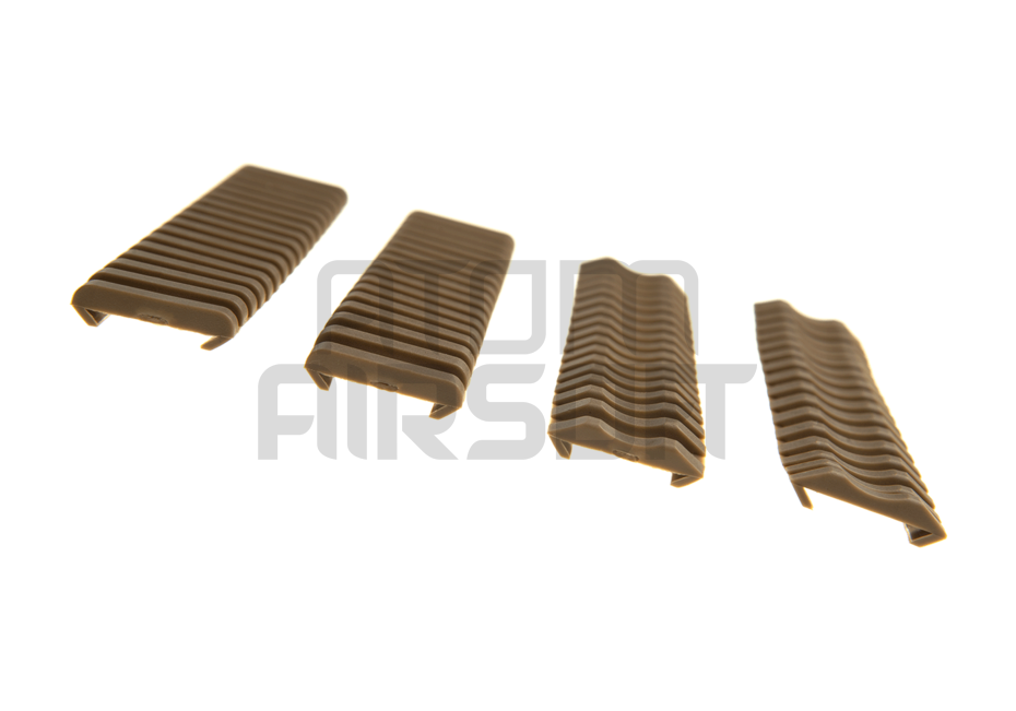 Ladder rail cover, kumiset kiskopanssarit, 18 pykälää - Dark Earth