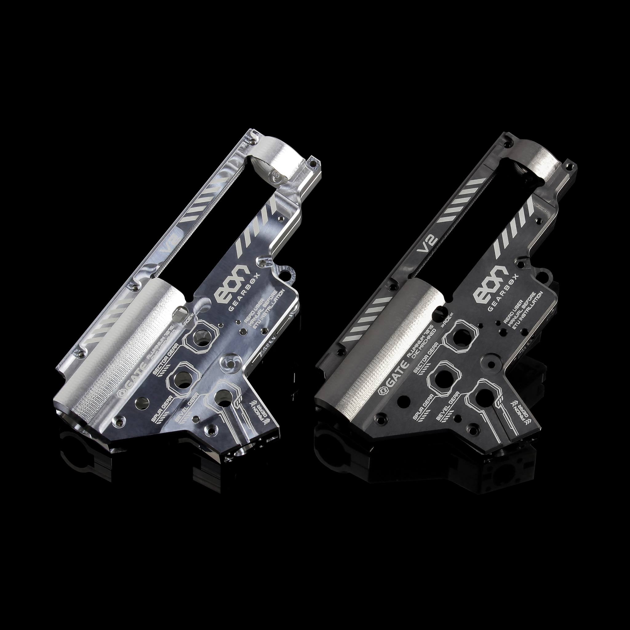 EON V2 CNC rataslaatikko - Titanium / Silver