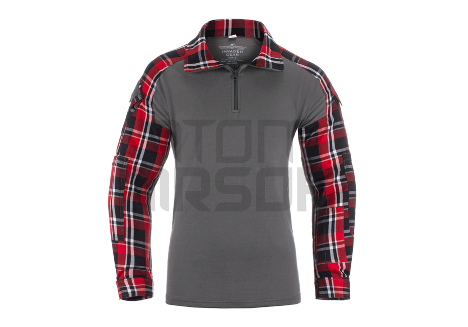 Invader Gear Flannel Combat Shirt - Red
