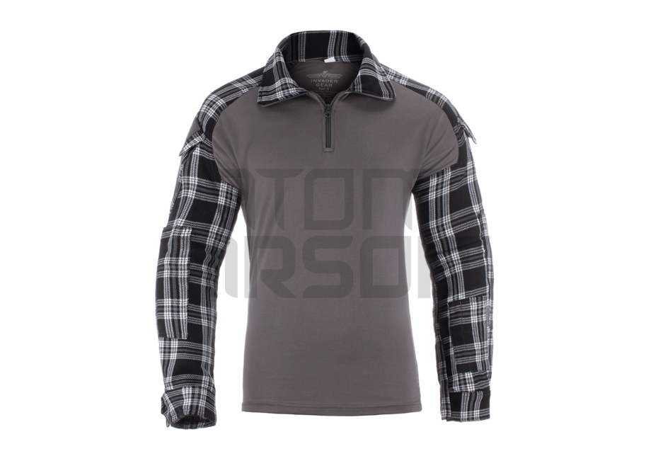 Invader Gear Flannel Combat Shirt - Black