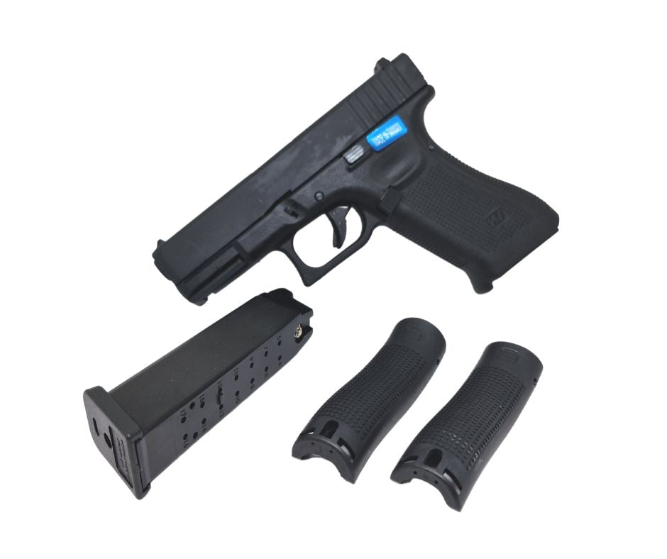 WE G series 19X Gen.5 GBB kaasupistooli, metalliluisti