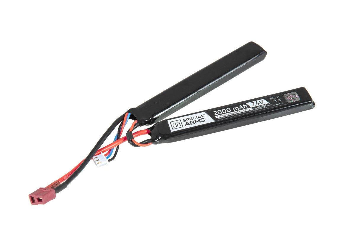 Specna Arms LiPo Battery 7.4V 2000mAh 15/30C Nunchuck - T-plug/Deans