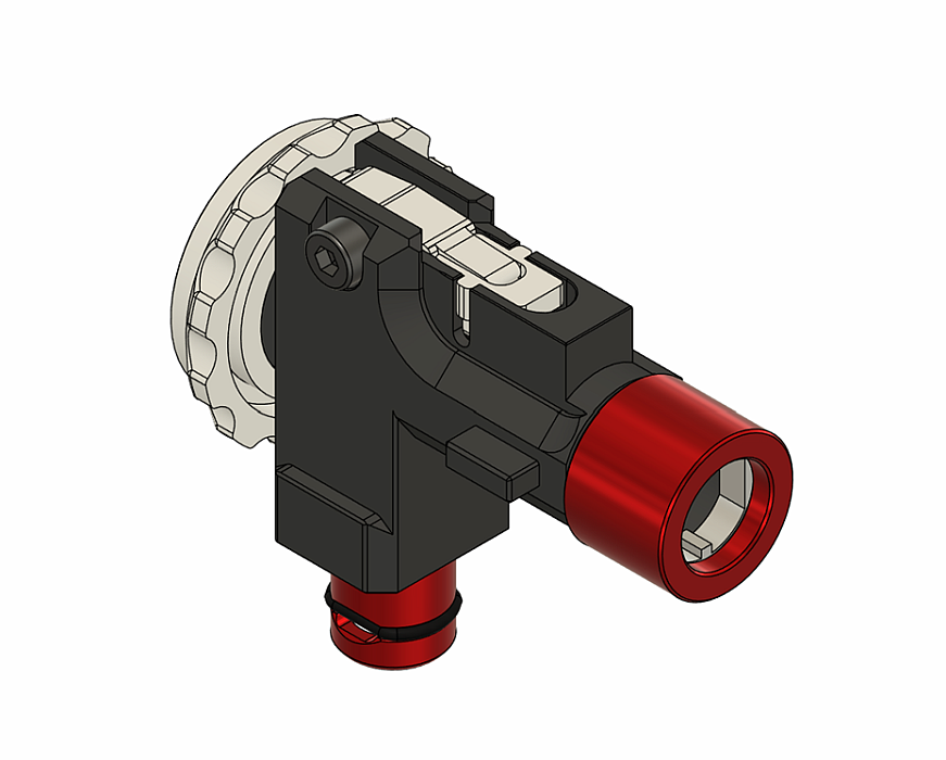 CNC-machined M4 ULTRA hop-up chamber