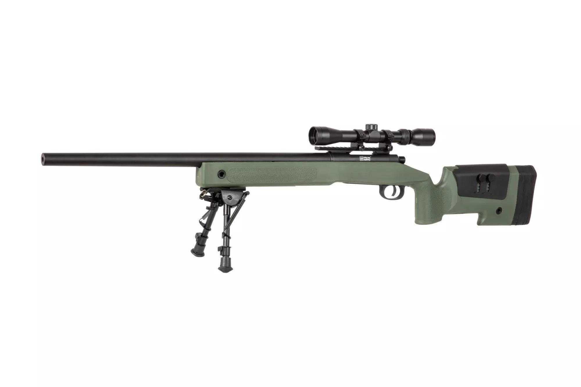 SA-S02 CORE™ High Velocity Sniper Rifle Replica with Scope and Bipod - Olive