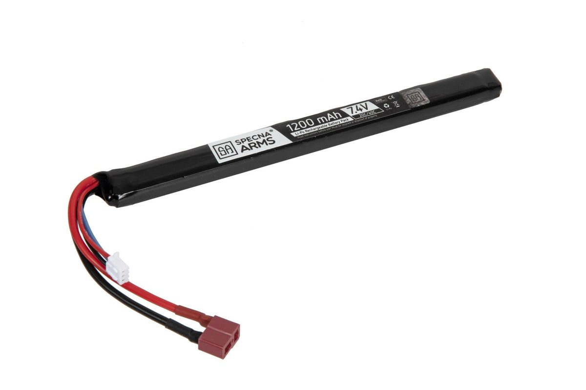 Specna Arms LiPo Battery 7,4V 1200mAh 20C/40C AK - T-plug/Deans