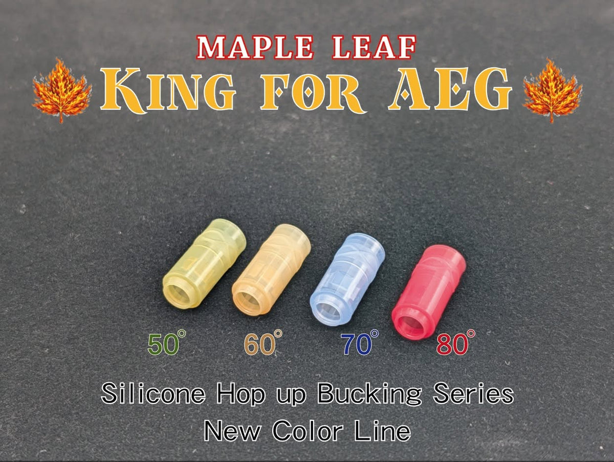 Maple Leaf 2026 King 80° Silicone Hop-Up Bucking for AEG - Red