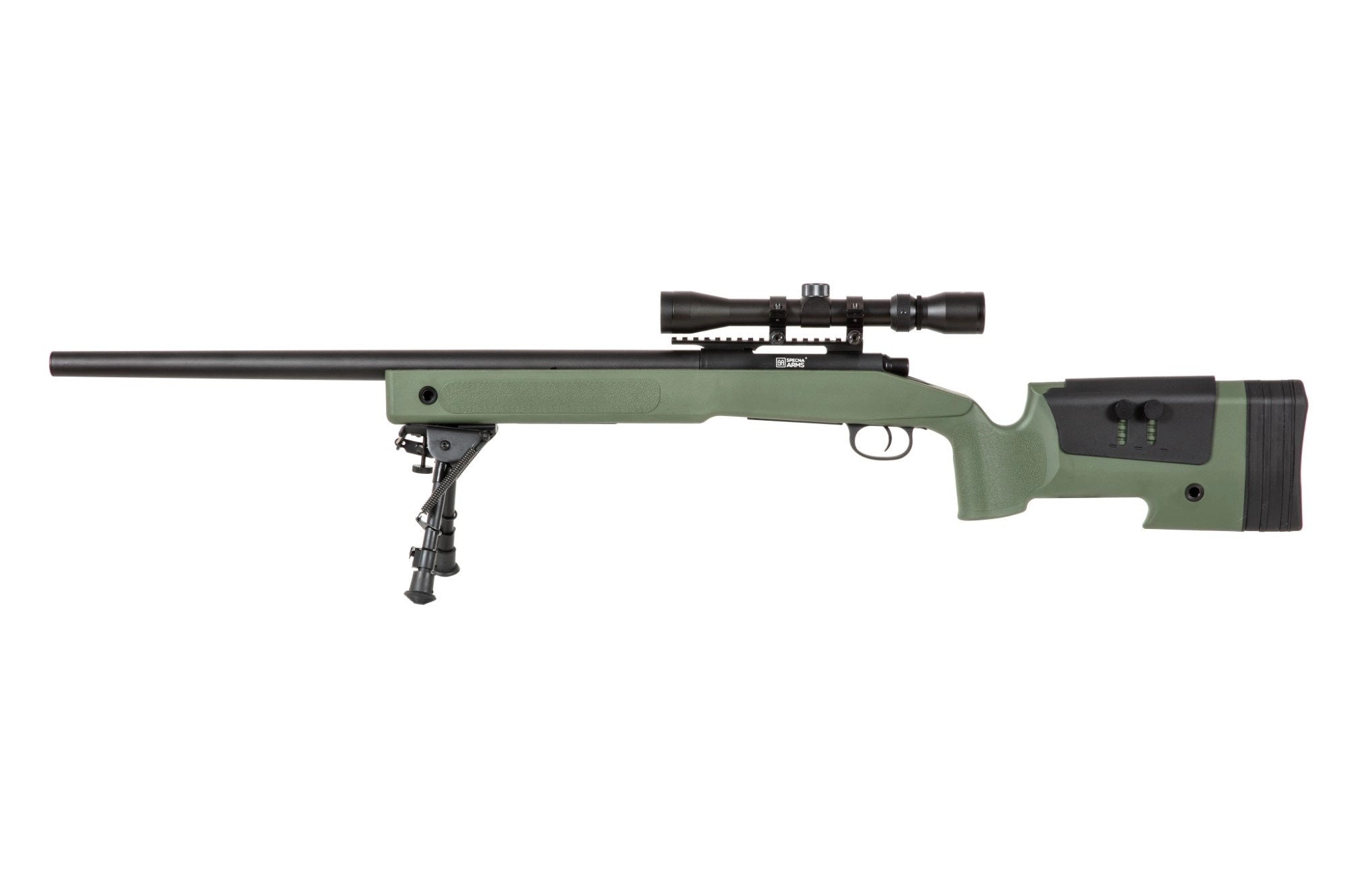 SA-S02 CORE™ High Velocity Sniper Rifle Replica with Scope and Bipod - Olive
