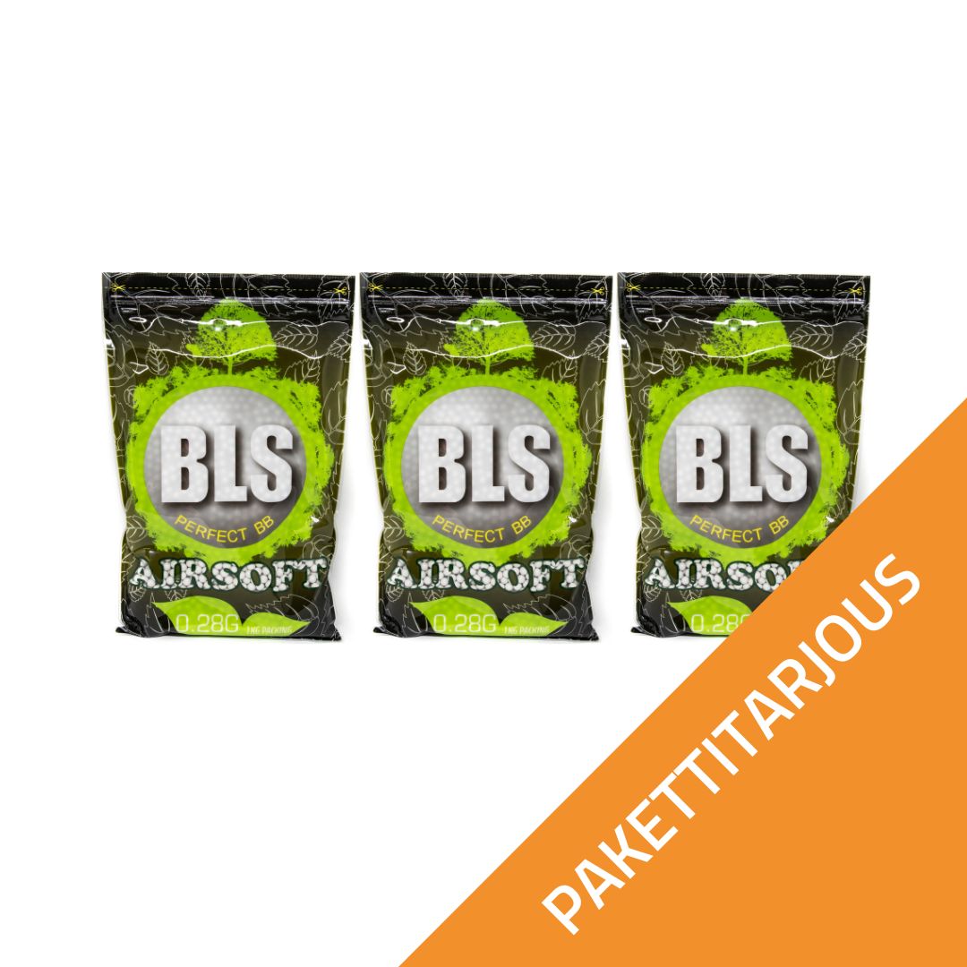 3x BLS 0,28g PLA-kuula, 1kg (3570kpl)