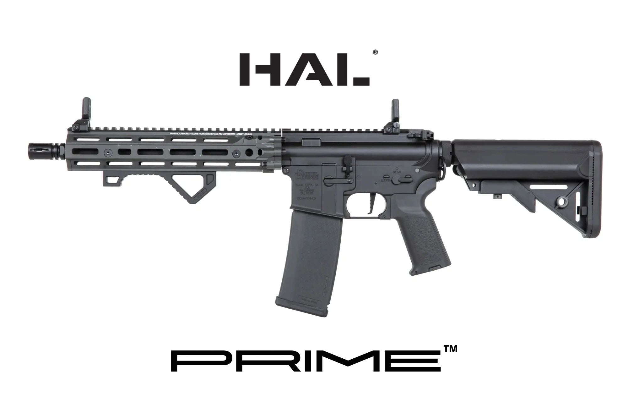Daniel Defense® RIS III 10.5'' SA-P27 Prime™ HAL™ ETU harjattomalla moottorilla - Chaos Grey