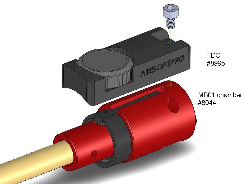 AirsoftPro TDC hop-up regulator, for 26mm outer barrels