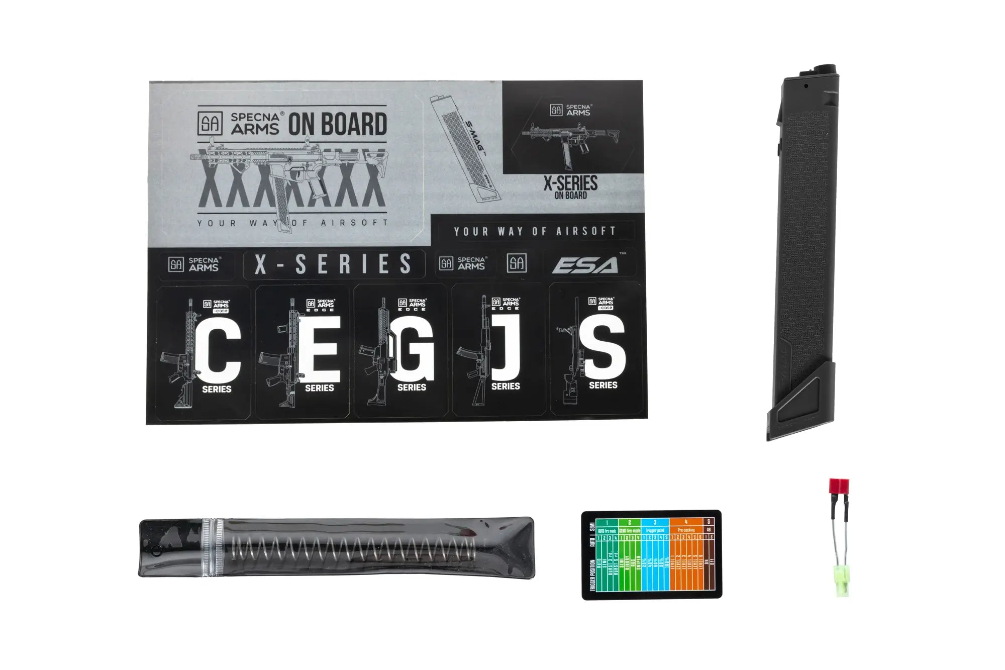 Specna Arms SA-FX02 FLEX™ HAL ETU Gen.2 sähköase - musta