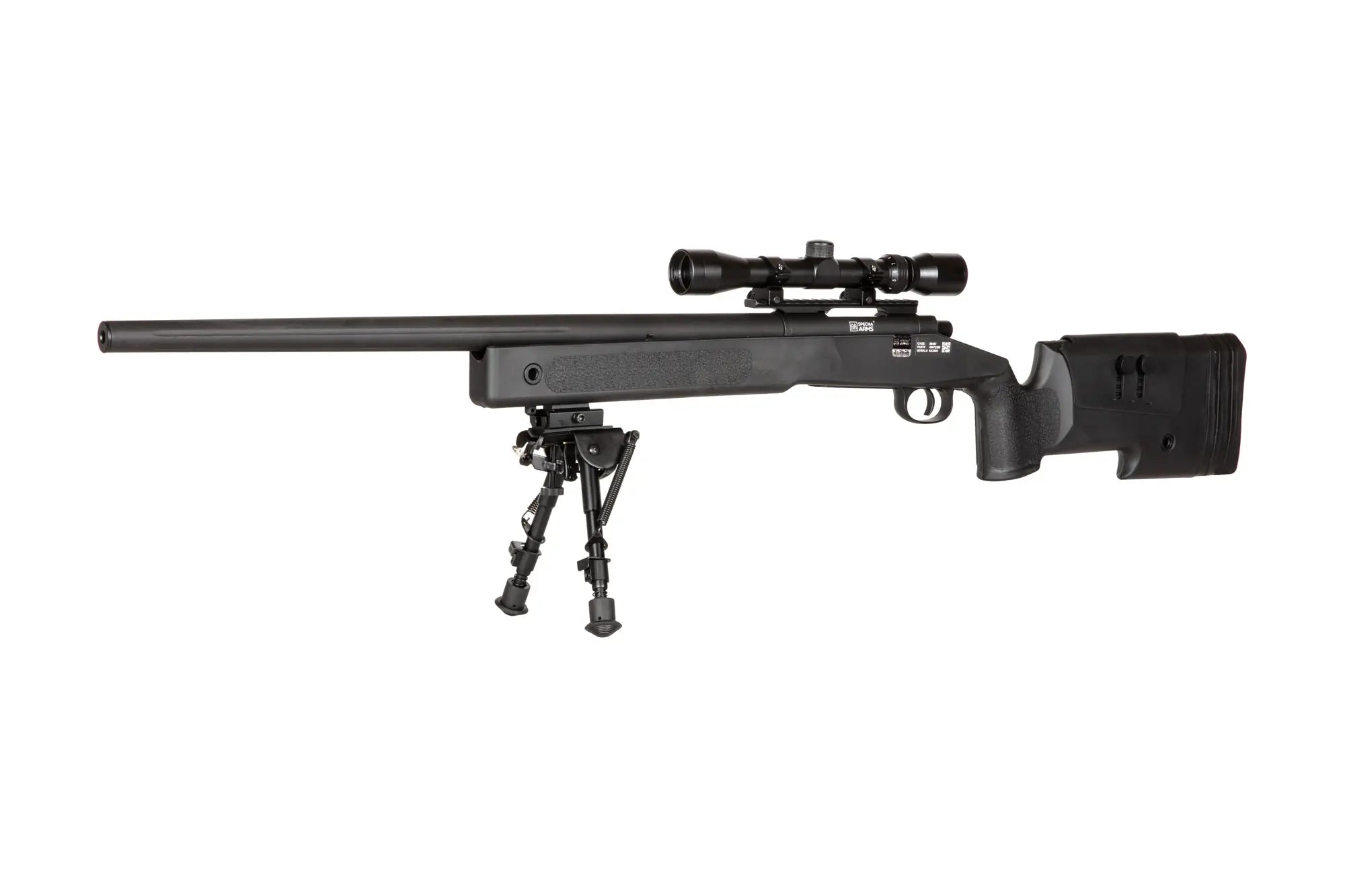 Specna Arms SA-S02 CORE™ High Velocity Sniper Rifle Replica with Scope and Bipod - Black