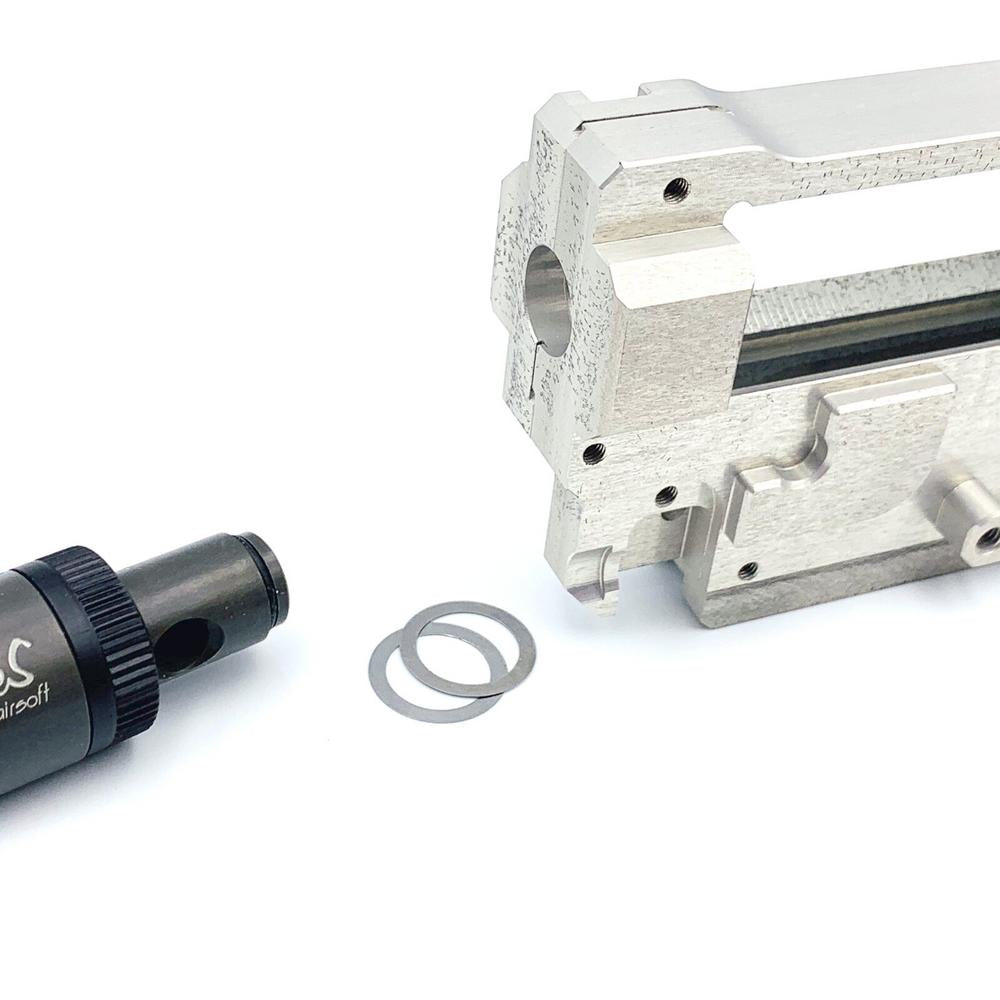 Hop-up yksikön ja rataslaatikon välisen etäisyyden säätölevysarja – 0,1 mm