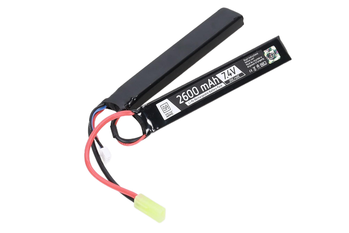 Specna Arms LiPo Battery 7,4V 2600mAh 20/40C 2 pieces - Small Tamiya