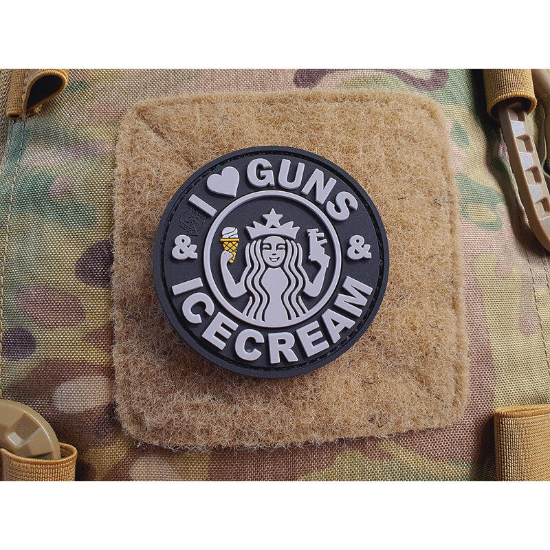 JTG I Love Guns and Ice Cream Rubber Patch
