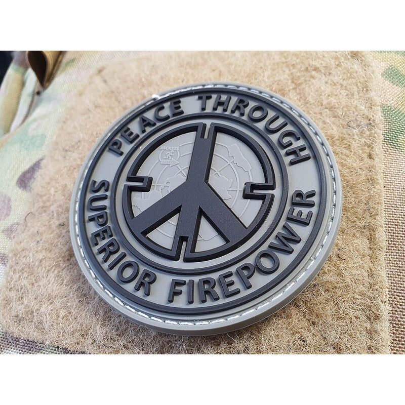 JTG "Peace Through Superior Firepower" Rubber Patch