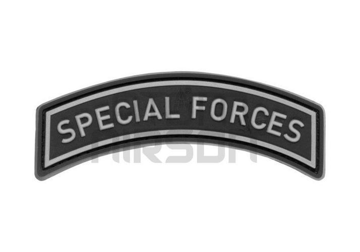 JTG "Special Forces Tab" PVC velcromerkki – musta/harmaa