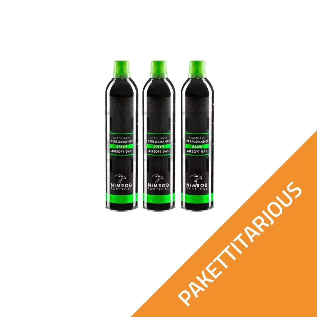 3x Green Gas kaasu, 145PSI