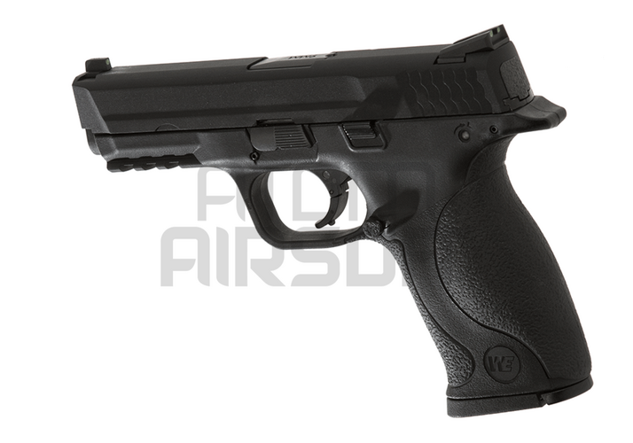 WE M&P9 Big Bird GBB, metalliluisti - musta