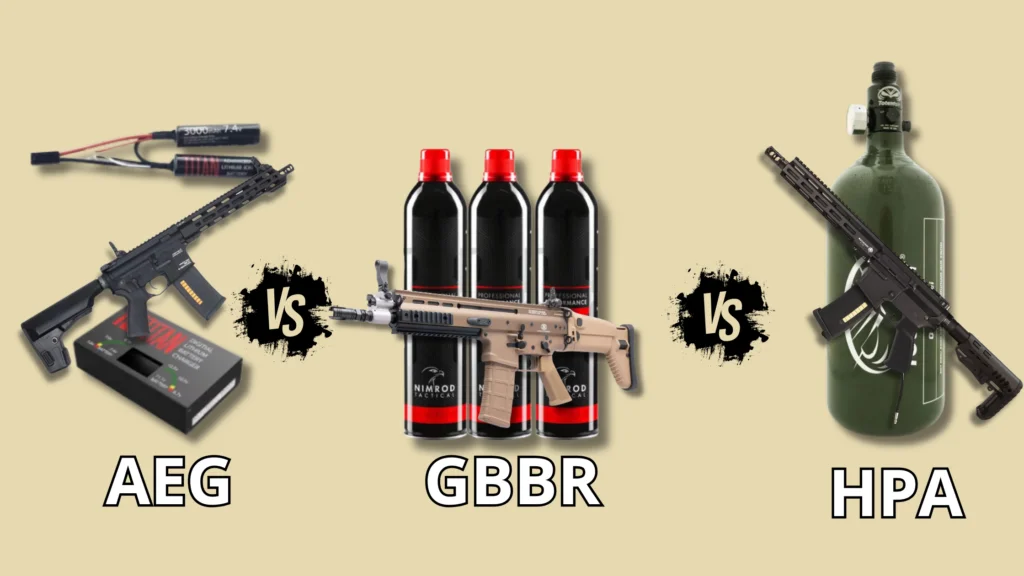 Paras käyttövoima? - AEG vs GBBR vs HPA
