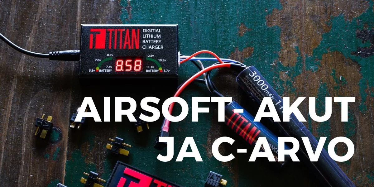 Airsoft-akun valintaopas - mitä C-arvo, mAh ja jännite tarkoittavat?