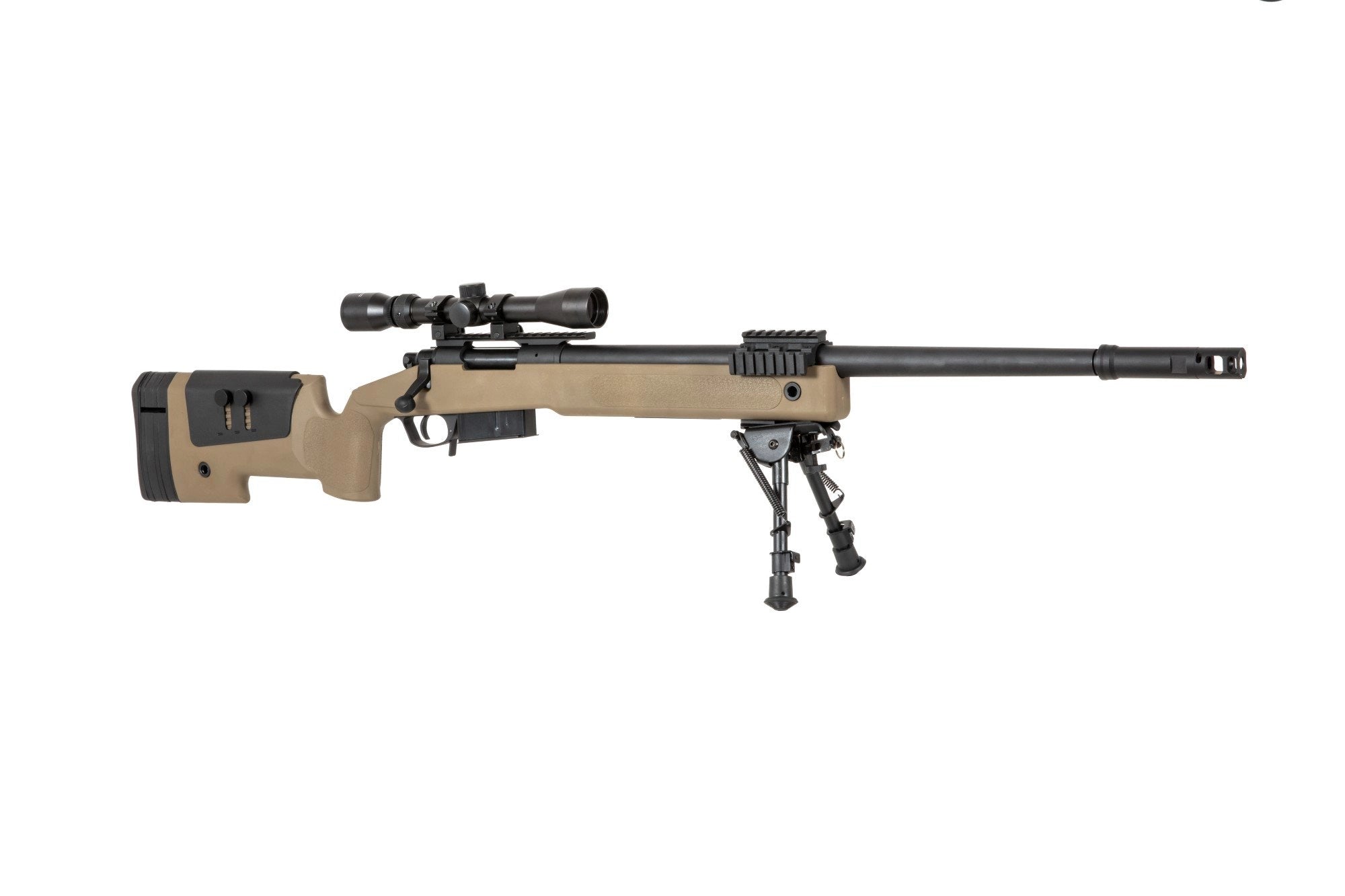 Specna Arms SA-S03 CORE™ High Velocity Sniper Rifle with Scope and Bipod - tan