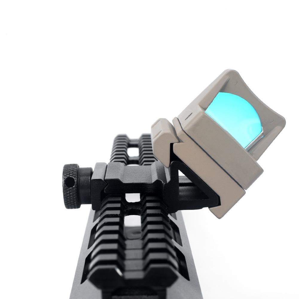 45° offset RIS/Picatinny kisko - musta