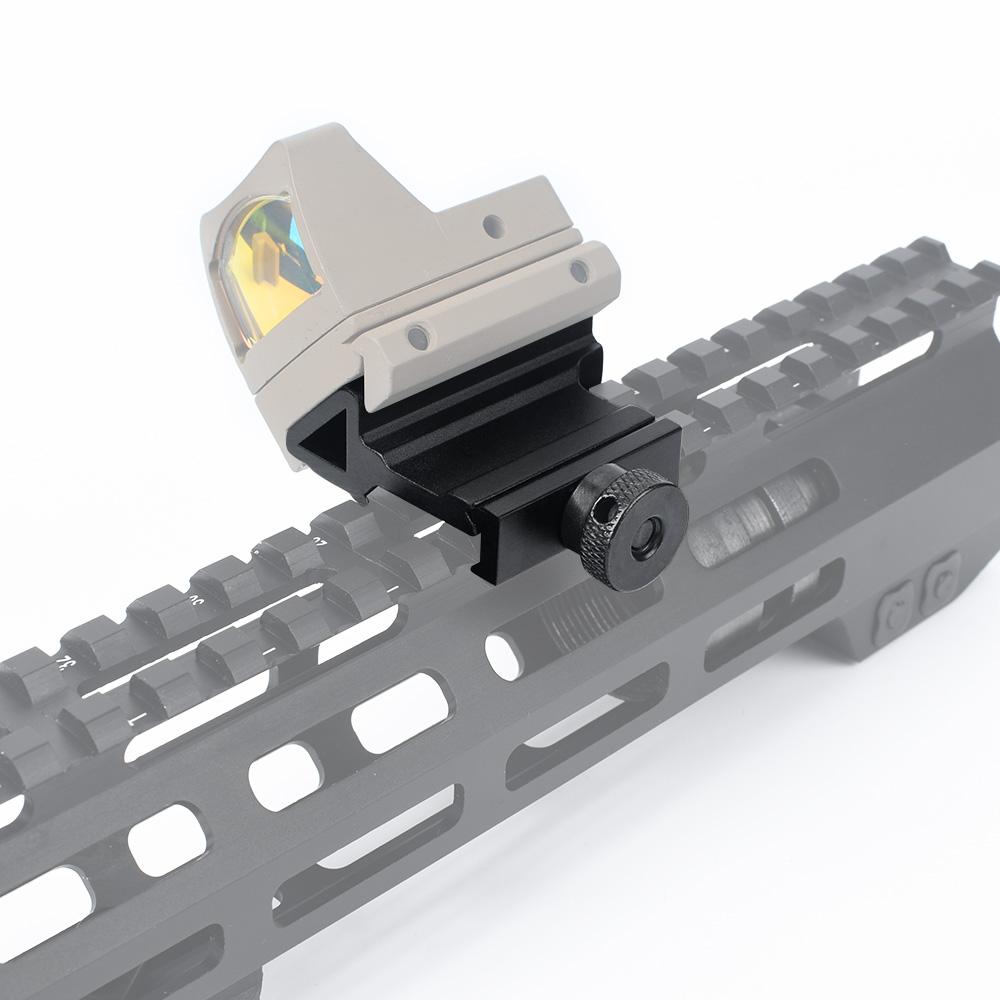 45° offset RIS/Picatinny kisko - musta