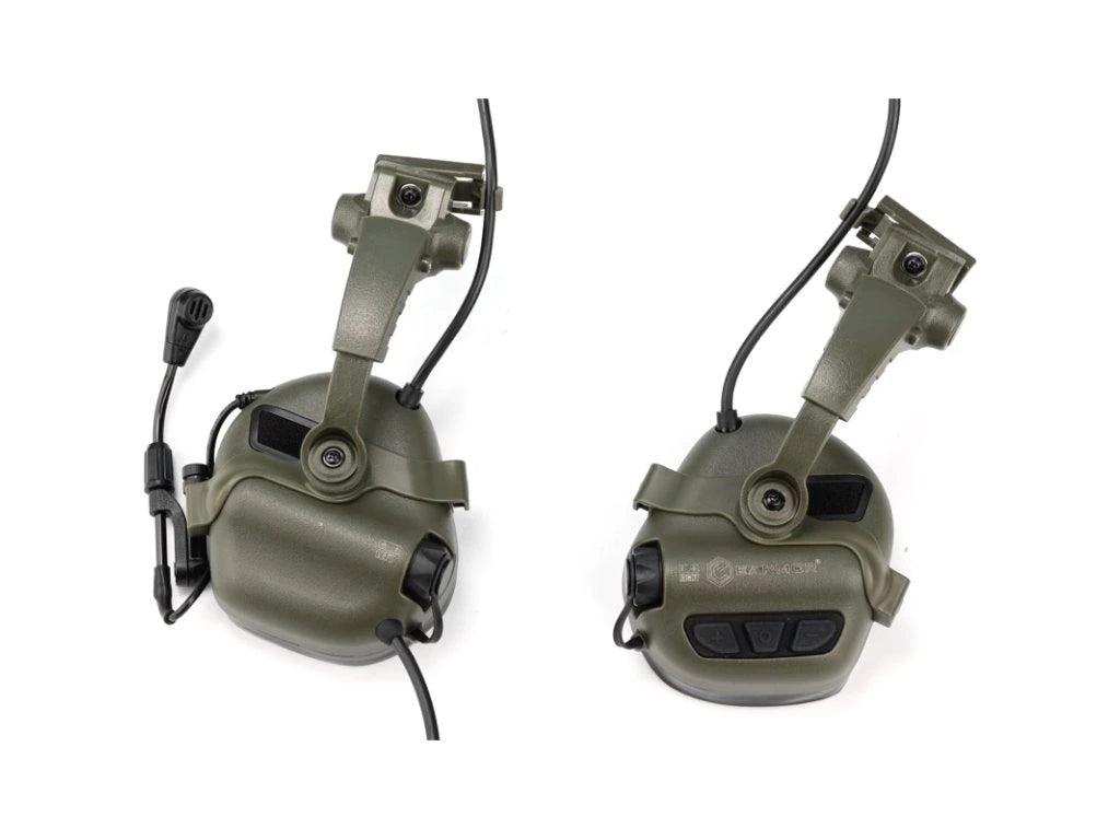 EARMOR M16A kiskokiinnike Earmor M31/M32 PLUS -kuulosuojaimille ARC-kiskoihin - musta