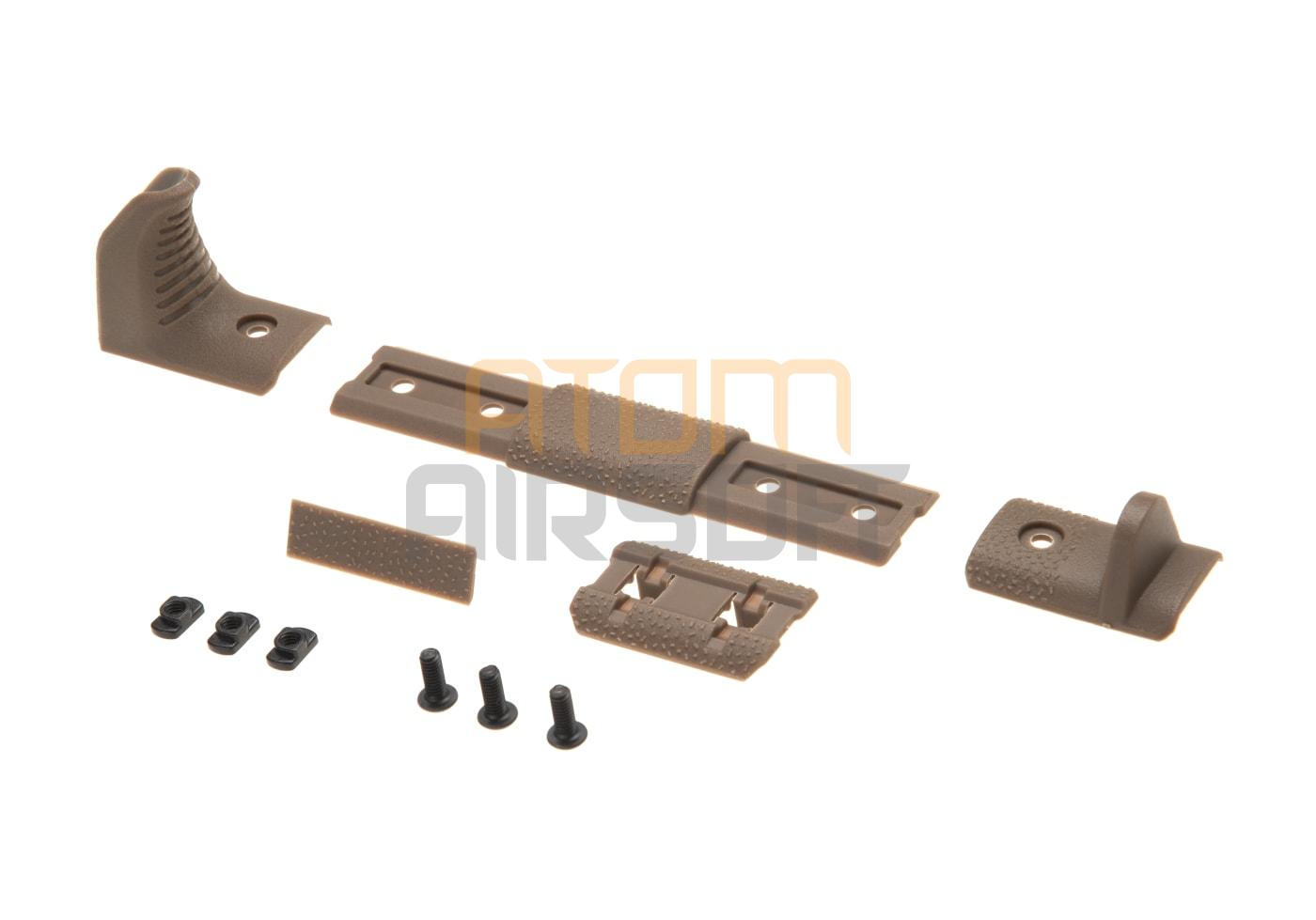 M-LOK & Keymod "Hand Stop Kit", kiskopaneeli - dark earth
