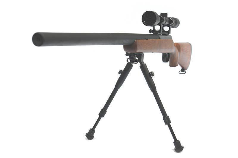 MB03EL bolt-action sniper rifle with scope and forelegs