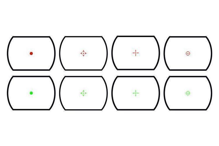 Open puna-/viherpistetähtäin – musta