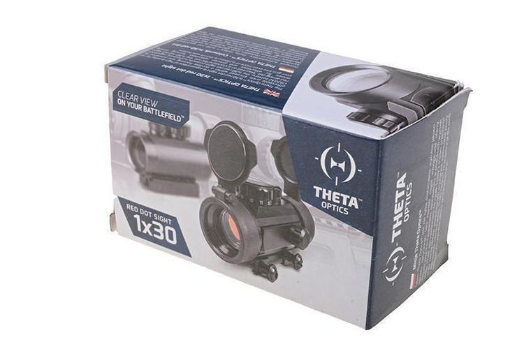 1x30 punapistetähtäin - musta