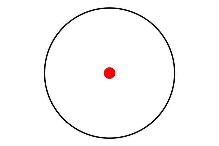 1x30 punapistetähtäin - musta