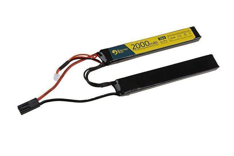 LiPo-akku 7,4V 2000mAh 15/30C, miniliitin - 2 osainen