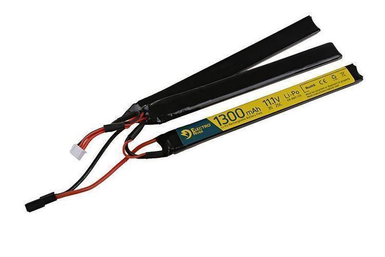 LiPo-akku 11,1V 1300mAh 25/50C, 3-osainen - miniliitin