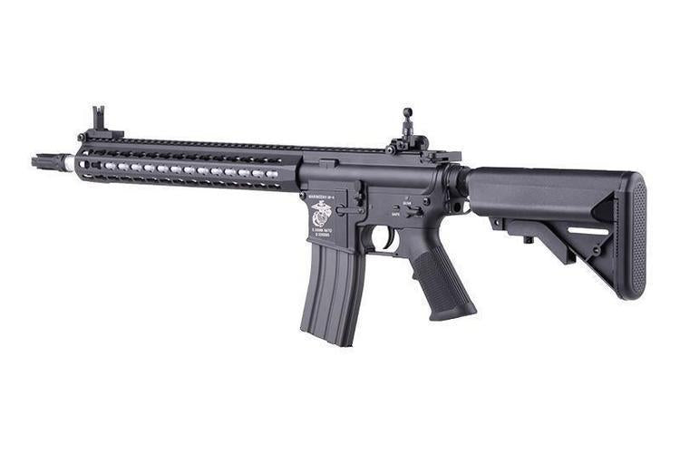 M4 KeyMod 12",SAEC™, metallirunko (SA-B14) - musta