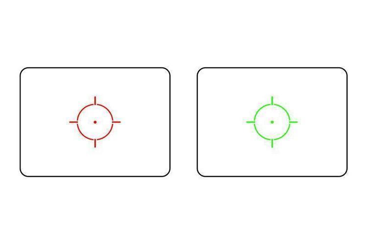 TO551 holo tyyppinen punapistetähtäin - musta