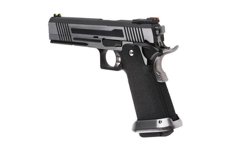 HX1001 GBB-pistooli, "split slide", täysmetallinen – musta/harmaa
