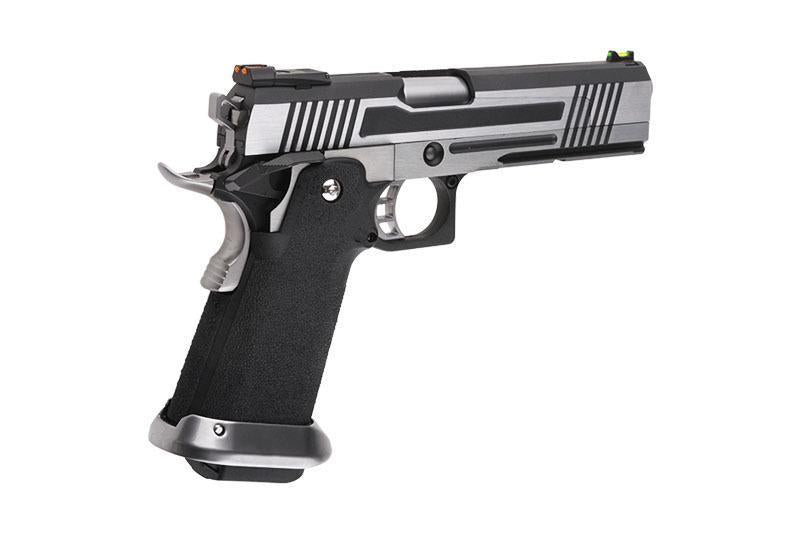 HX1001 GBB-pistooli, "split slide", täysmetallinen – musta/harmaa