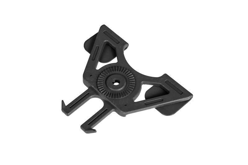 MOLLE-adapteri kovamuovisille koteloille – musta