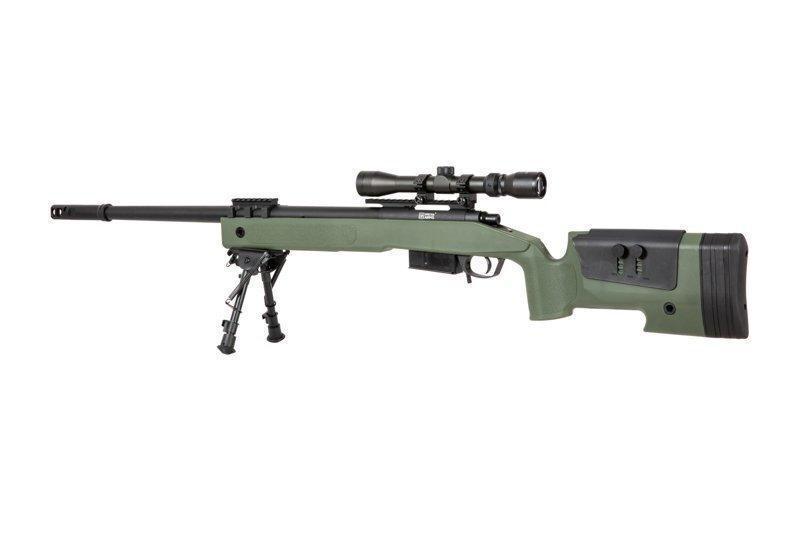 SA-S03 CORE™ sniper rifle with scope and forelegs - olive