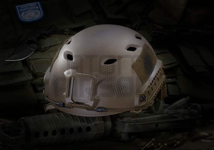 FAST Helmet BJ, with neck adjustment - camouflage
