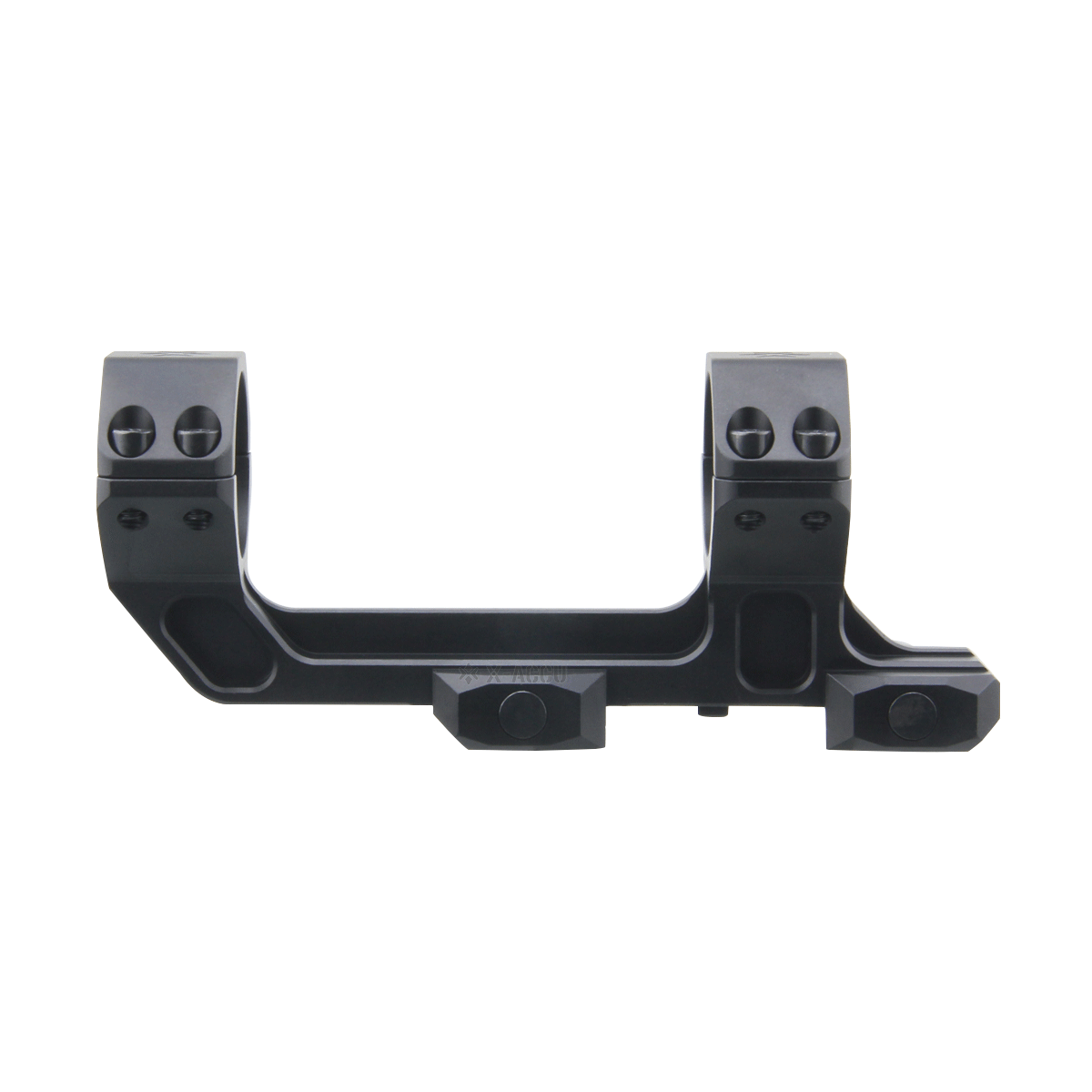 X-ACCU 30mm 0MOA tähtäinrenkaat, 1-osainen - musta