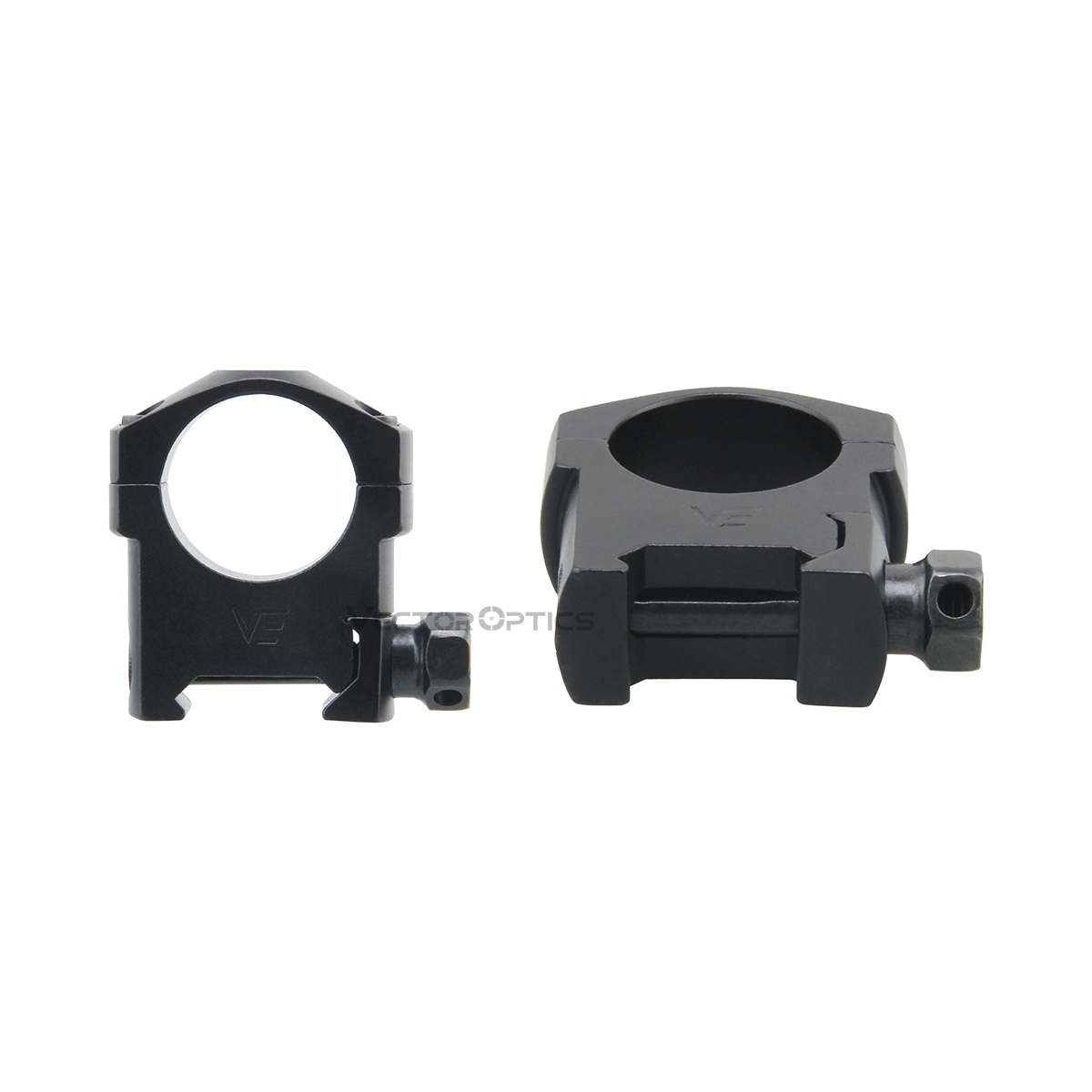 25,4 mm 1" keskikorkeat kiväärin tähtäinrenkaat