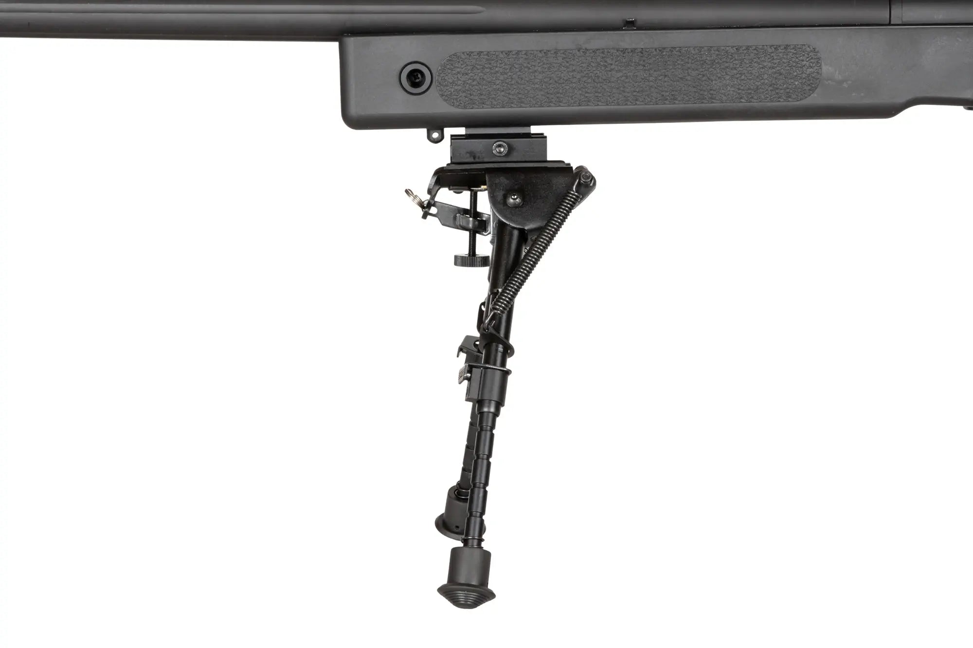 Specna Arms SA-S02 CORE™ High Velocity jousiviritteinen tarkkuuskivääri kiikaritähtäimellä ja etujaloilla - musta